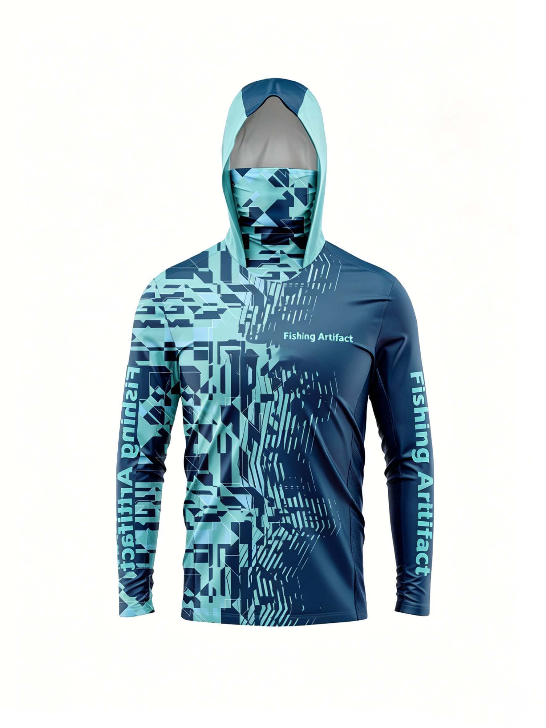 Summer Clothing Guys - Men's Summer Fishing Hoodie, Long Sleeved