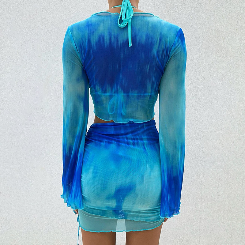 Nsangu Sexy Two Piece Set Blue - đánh giá và giá Summer Vacation Clothing Women