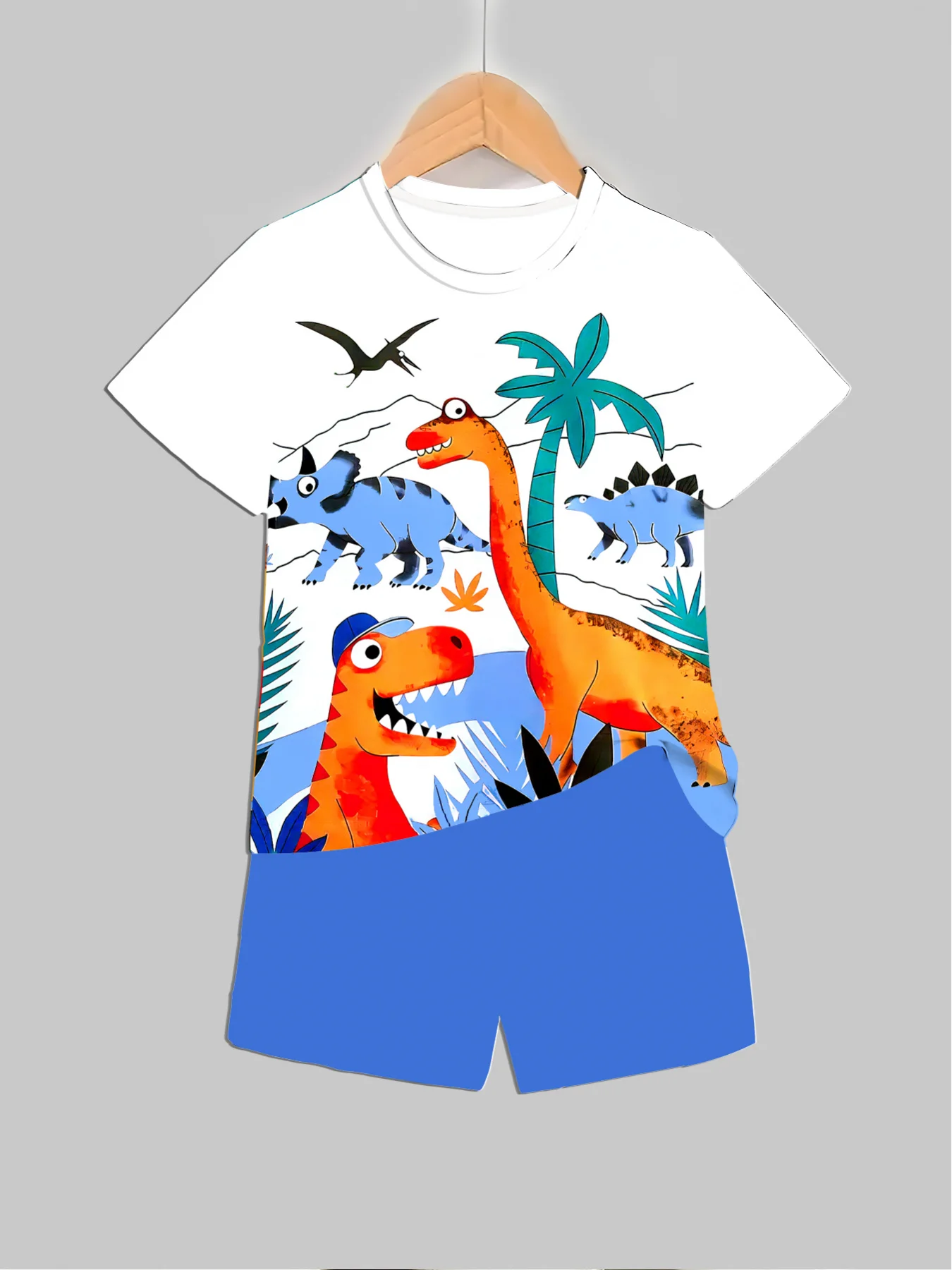 New Dinosaur Printed Outfits T - đánh giá và giá Summer Clothing For Babies