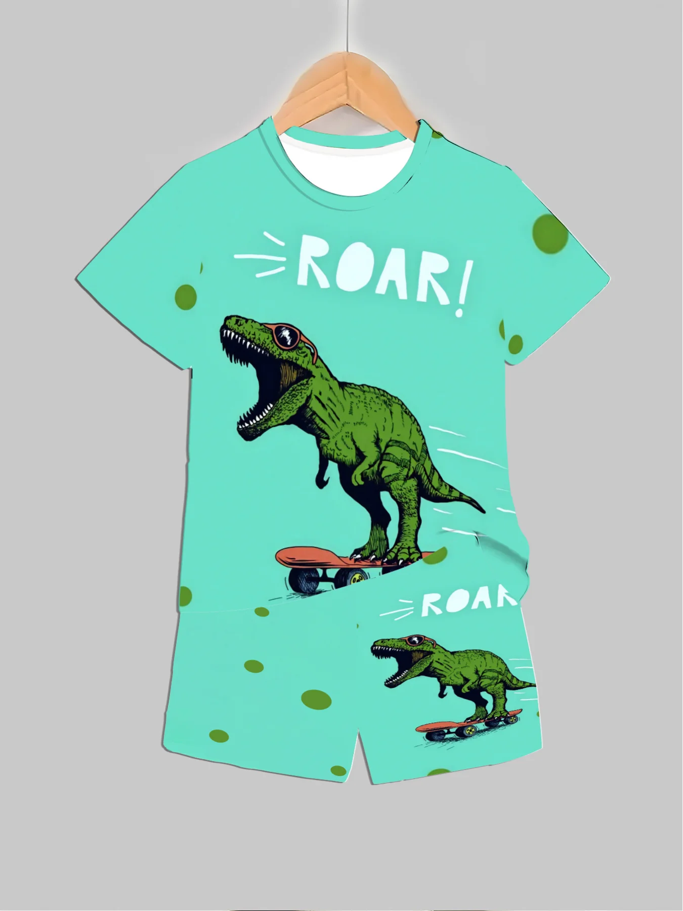 New Dinosaur Printed Outfits T - đánh giá và giá Summer Clothing For Babies