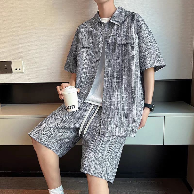 Men's Set Half Sleeve Shirt+ 5 - đánh giá và giá Summer Clothing Beach