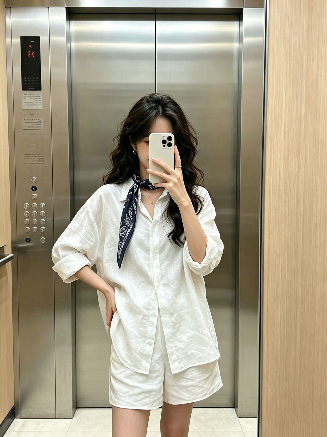 White Korean Style Shirt Elast - đánh giá và giá Summer Clothing Old Money