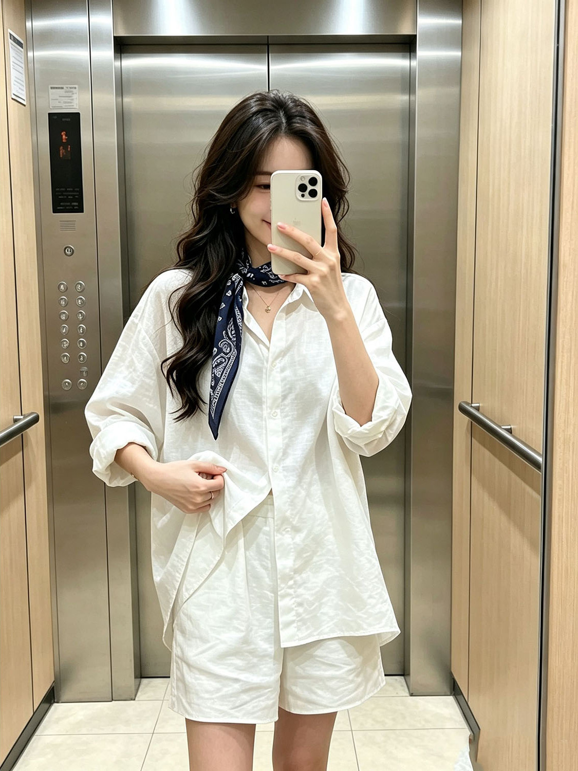 White Korean Style Shirt Elast - đánh giá và giá Summer Clothing Old Money