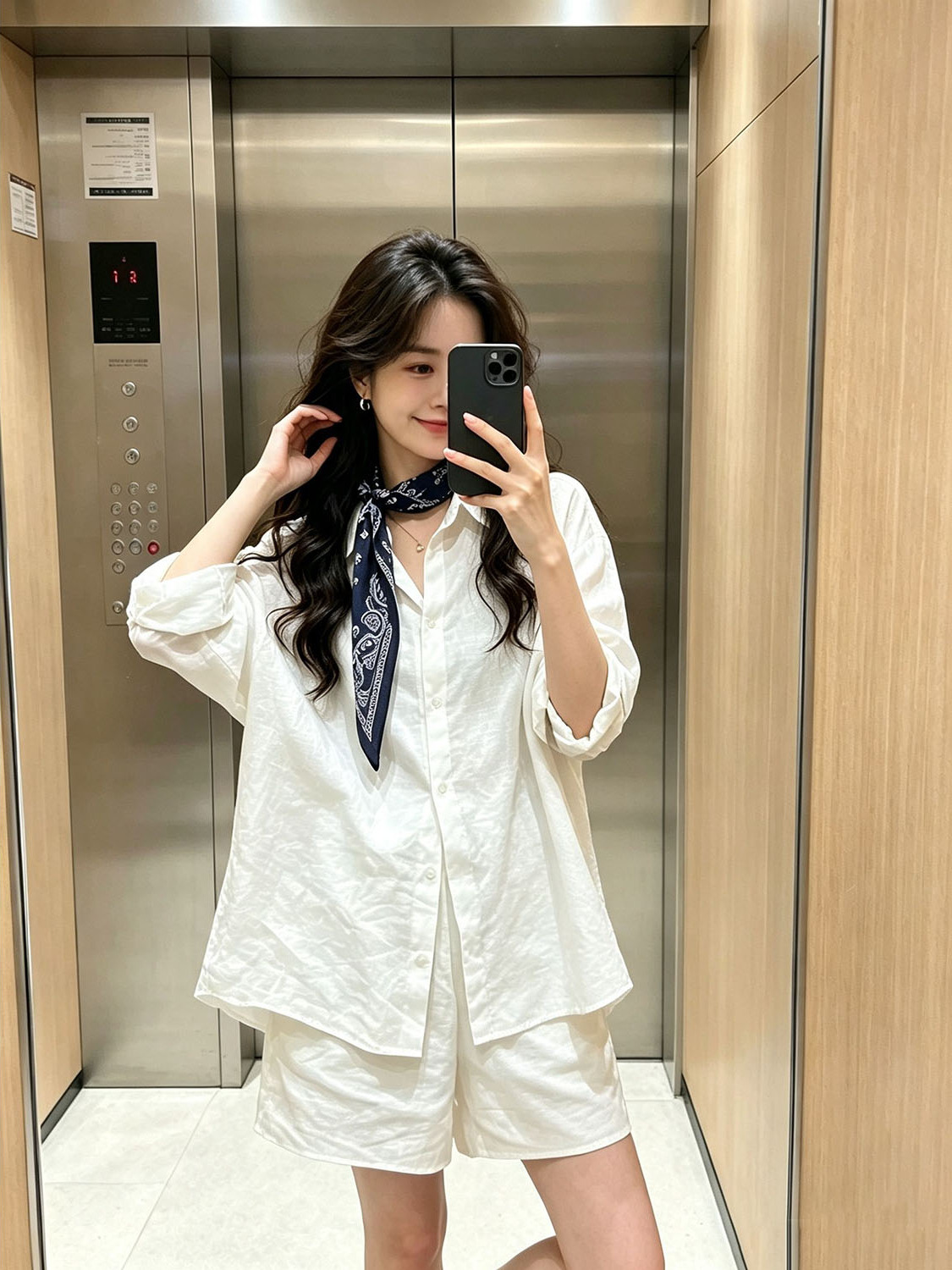 White Korean Style Shirt Elast - đánh giá và giá Summer Clothing Old Money
