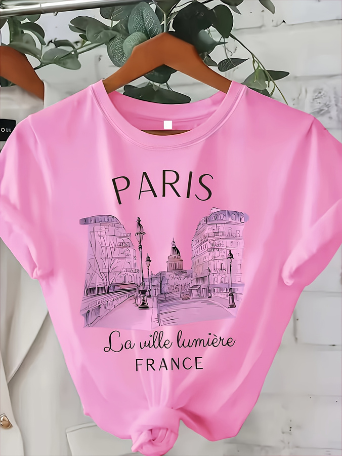 2026 New Women's Paris Print C - đánh giá và giá Summer Clothing In Paris