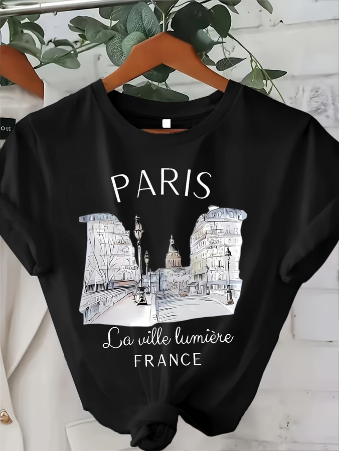 2026 New Women's Paris Print C - đánh giá và giá Summer Clothing In Paris