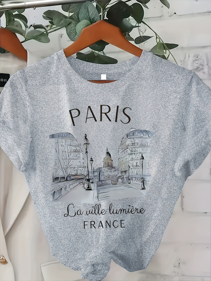 2026 New Women's Paris Print C - đánh giá và giá Summer Clothing In Paris