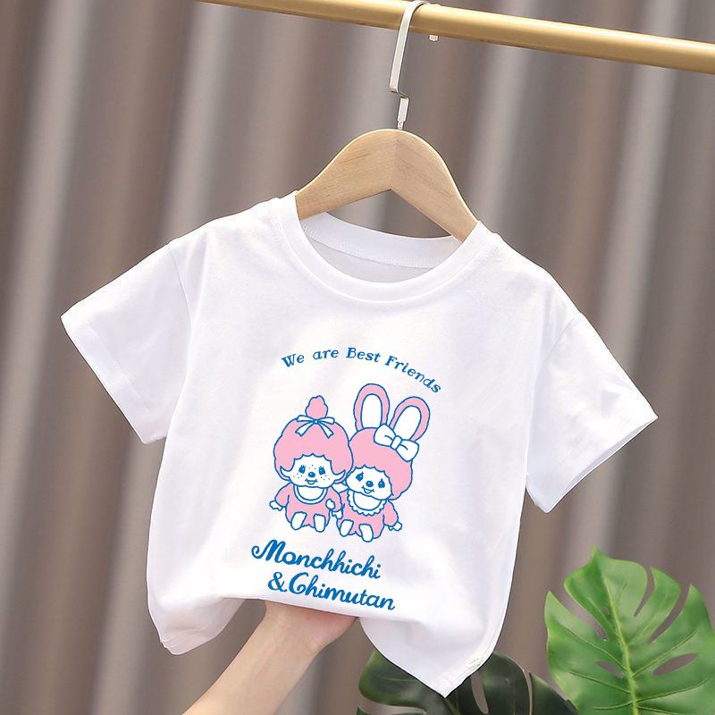 Monchhichi Kids T-shirts Anime - đánh giá và giá Summer Clothing For Babies