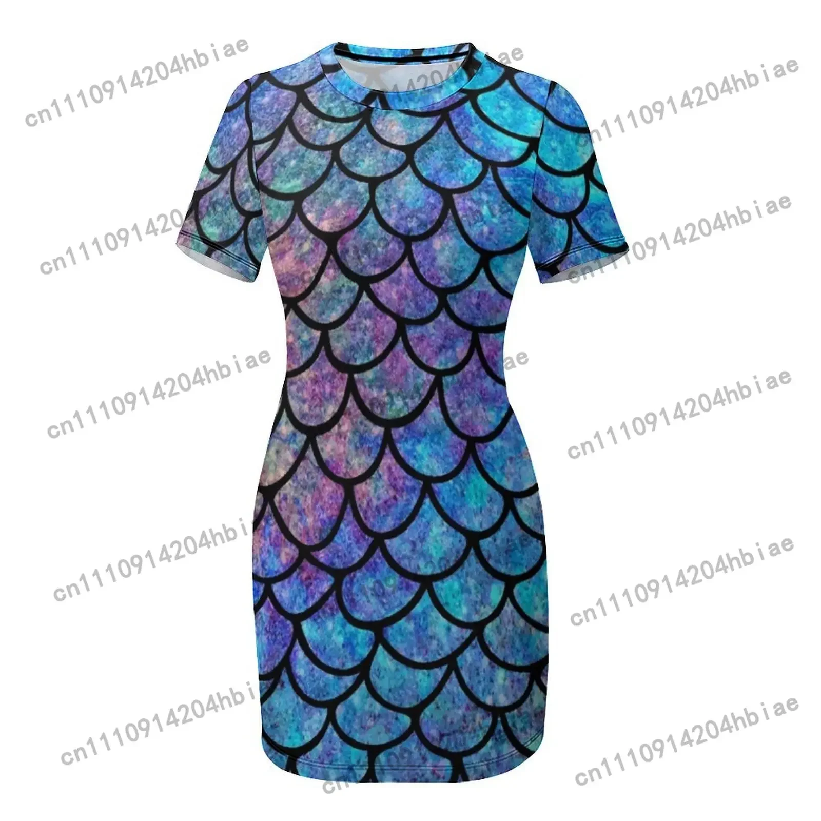 Colorful Mermaid scales Short  - đánh giá và giá Summer Clothing Juniors