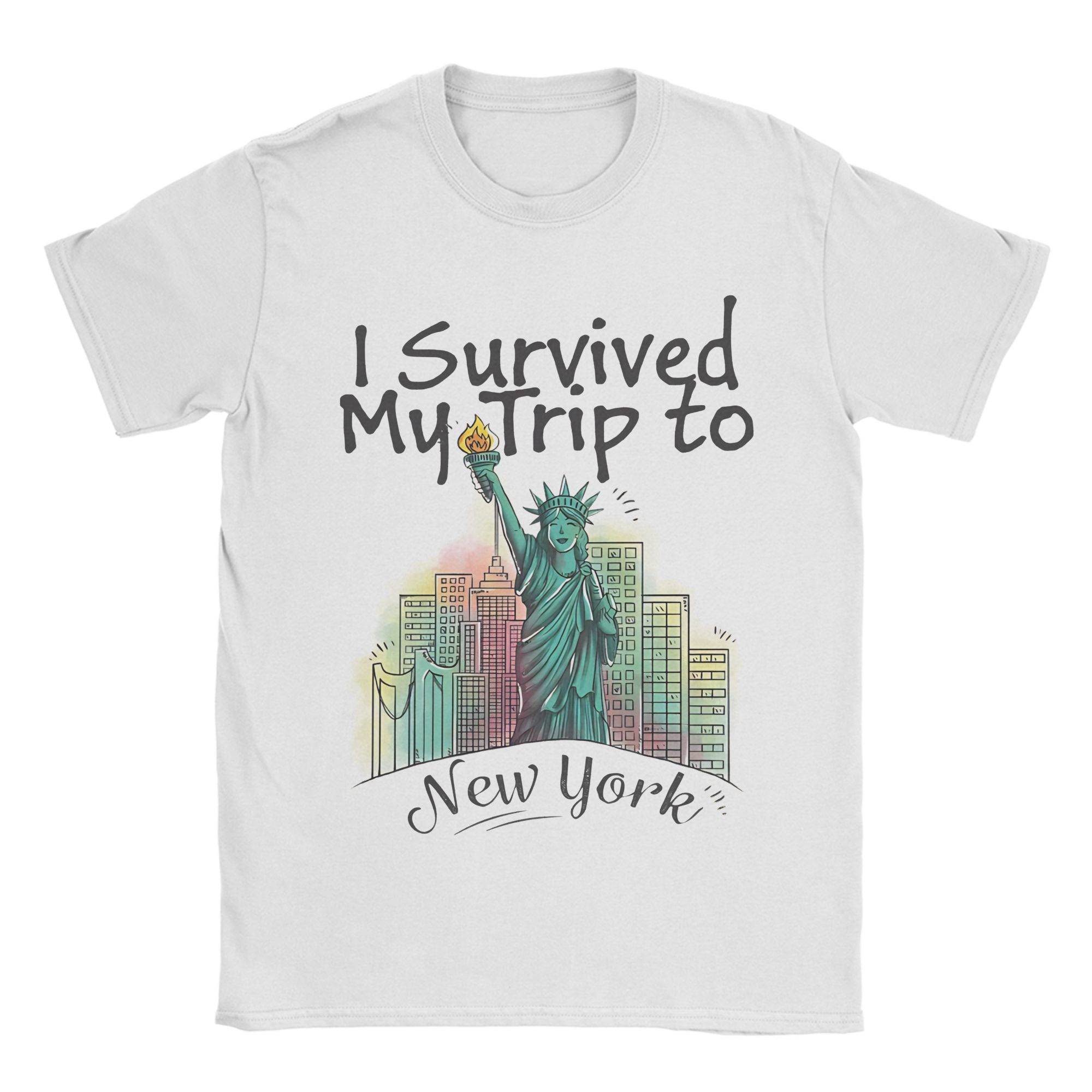 Retro I Survived My Trip To NY - đánh giá và giá Summer Clothing Nyc