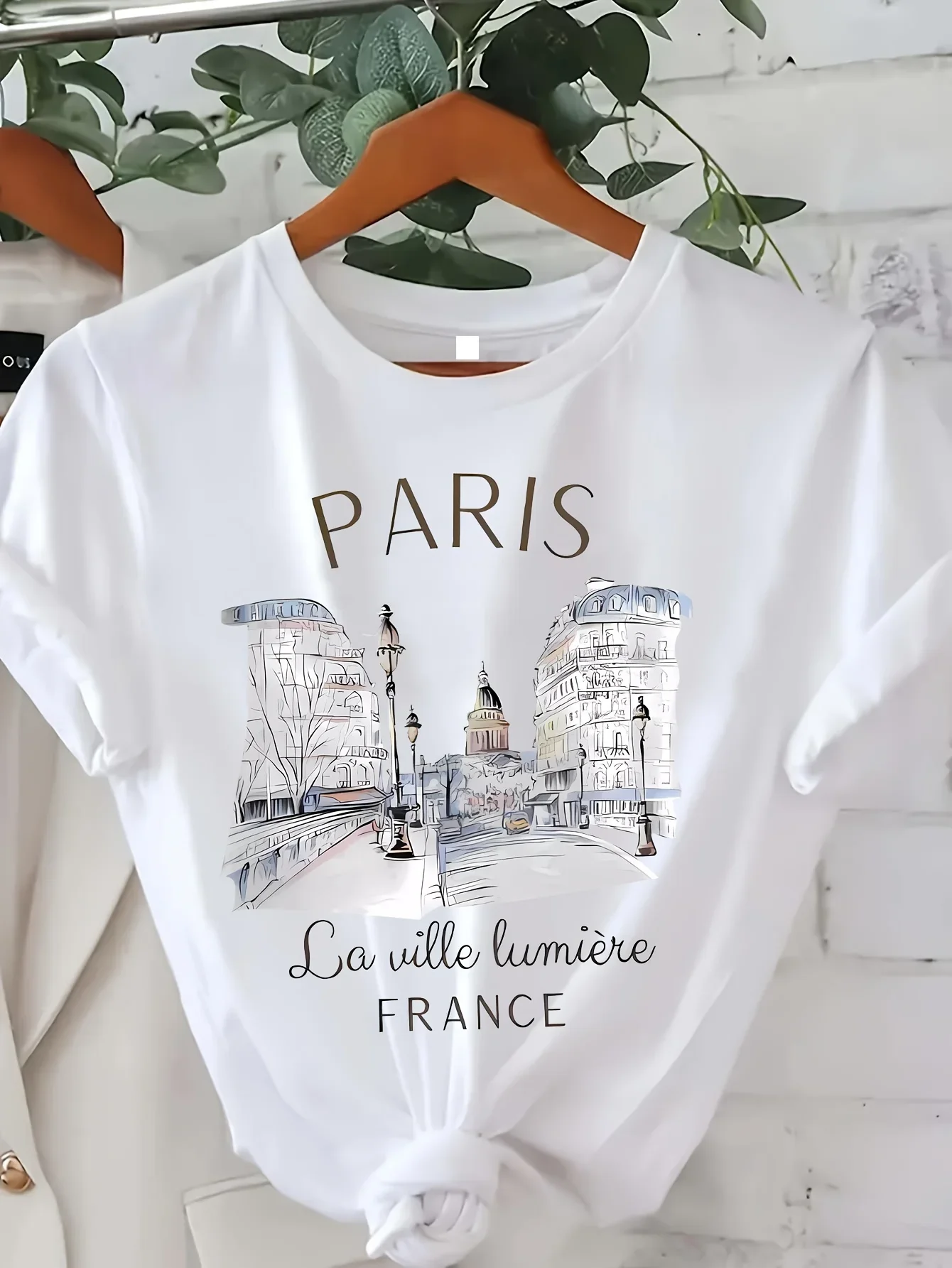 Y2k T Shirt Paris Women Print  - đánh giá và giá Summer Clothing In Paris