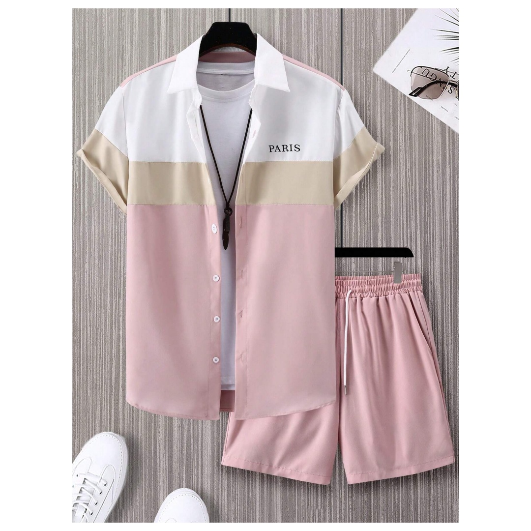 Men's Fashion Suit Blue And Wh - đánh giá và giá Summer Clothing Beach