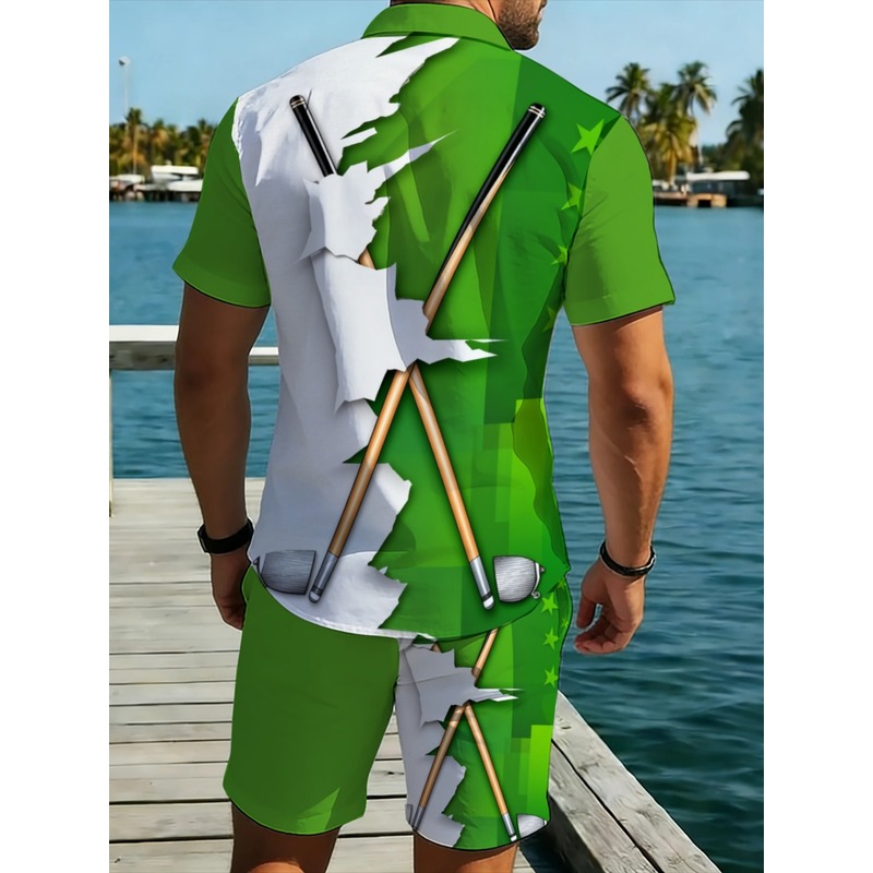 Men's Lightweight Casual Green - đánh giá và giá Summer Clothing Beach