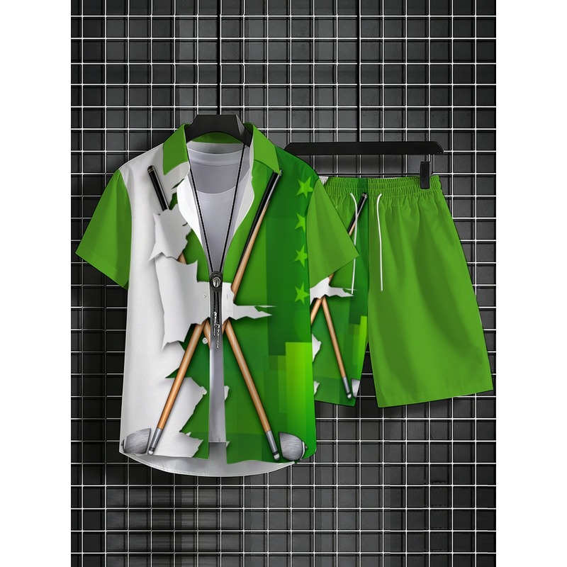 Men's Lightweight Casual Green - đánh giá và giá Summer Clothing Beach